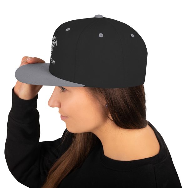 Goat Pen Classic Capricorn Goat Head Logo Snapback Flat Brimmed Cap | Embroidered | Many colors to choose from. - Image 23