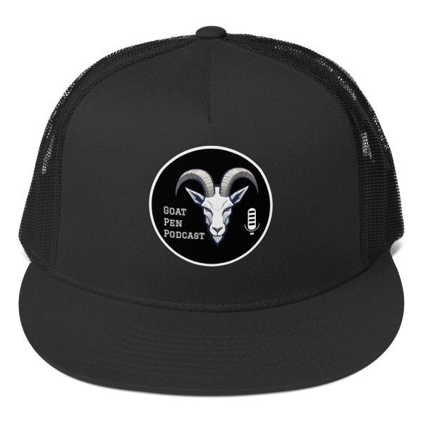 Goat Pen Podcast Logo Trucker Cap | DTG Printing - Image 11