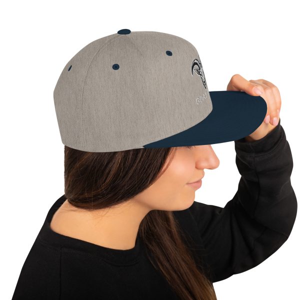 Goat Pen Classic Capricorn Goat Head Logo Snapback Flat Brimmed Cap | Embroidered | Many colors to choose from. - Image 68