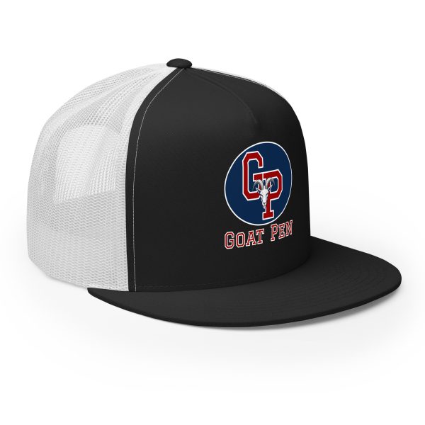 Goat Pen Classic Logo with Goat Head Trucker Cap | DTG Printed - Image 6