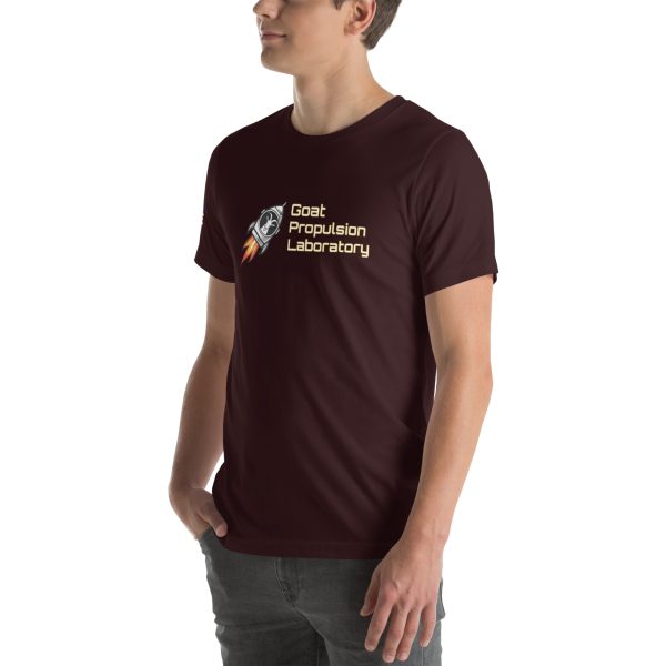 Goat Propulsion Laboratory Logo T-Shirt with American Flag on Right Sleeve - Image 22