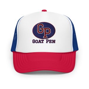 Goat Pen Classic Logo with No Capricorn Goat Head Trucker Cap | Embroidered