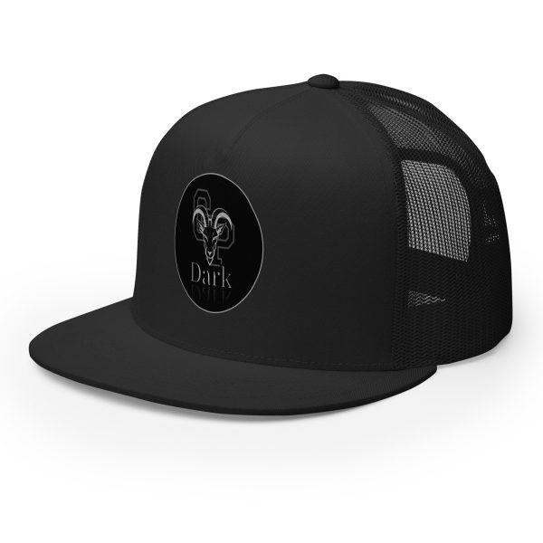 Goat Pen Dark Trucker Cap | DTG Printed - Image 10