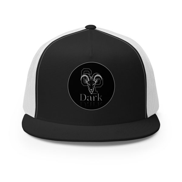 Goat Pen Dark Trucker Cap | DTG Printed