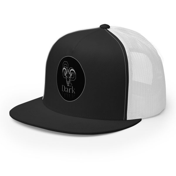 Goat Pen Dark Trucker Cap | DTG Printed - Image 4