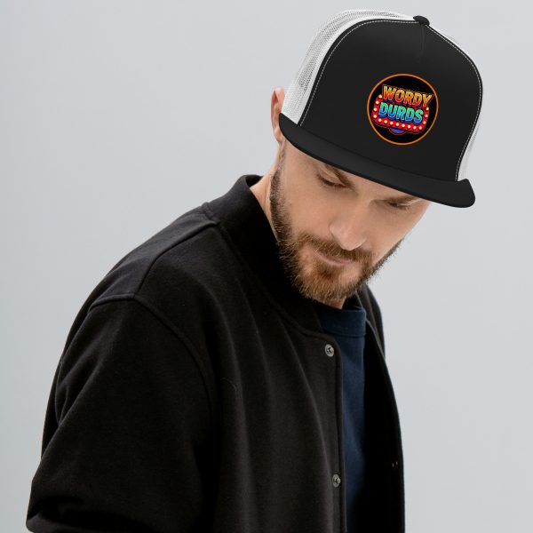 Wordy Durds Game Logo Trucker Cap | DTG Printed - Image 5