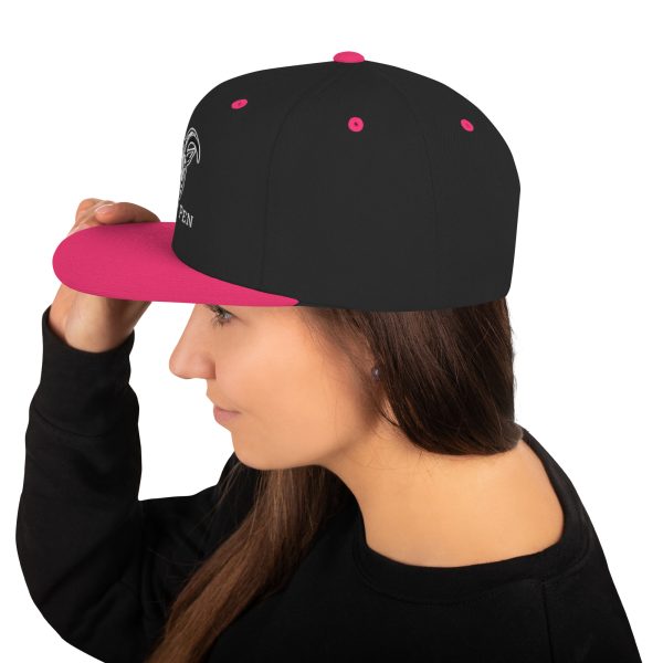 Goat Pen Classic Capricorn Goat Head Logo Snapback Flat Brimmed Cap | Embroidered | Many colors to choose from. - Image 15