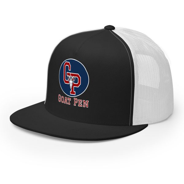Goat Pen Classic Logo with Goat Head Trucker Cap | DTG Printed - Image 4