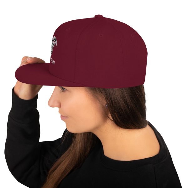 Goat Pen Classic Capricorn Goat Head Logo Snapback Flat Brimmed Cap | Embroidered | Many colors to choose from. - Image 27
