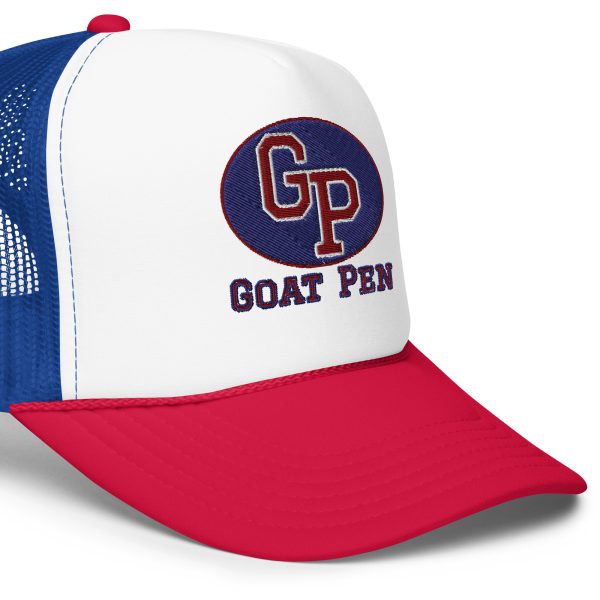 Goat Pen Classic Logo with No Capricorn Goat Head Trucker Cap | Embroidered - Image 6