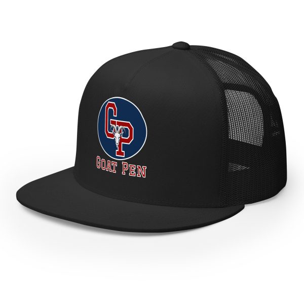 Goat Pen Classic Logo with Goat Head Trucker Cap | DTG Printed - Image 10