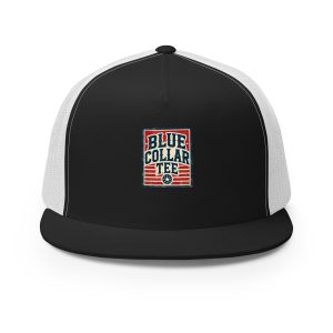 Blue Collar Tee Classic Logo Trucker Cap | DTG Printed