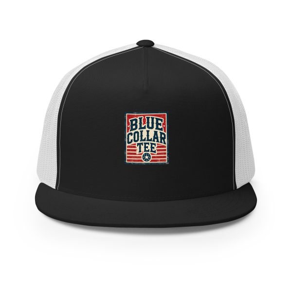 Blue Collar Tee Classic Logo Trucker Cap | DTG Printed