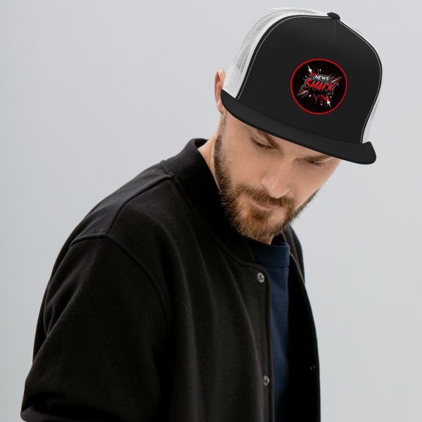 News Smack Logo Trucker Cap | DTG Printed - Image 5