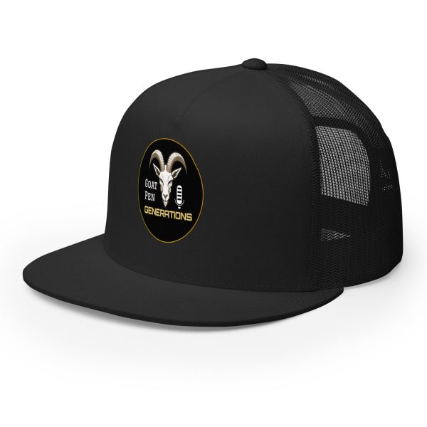 Goat Pen Generations Podcast Logo Trucker Cap | DTG Printed - Image 10