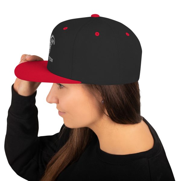 Goat Pen Classic Capricorn Goat Head Logo Snapback Flat Brimmed Cap | Embroidered | Many colors to choose from. - Image 11