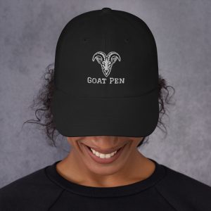 Goat Pen Capricorn Goat Head Logo Embroidered Dad Hats | Many Colors to Choose From