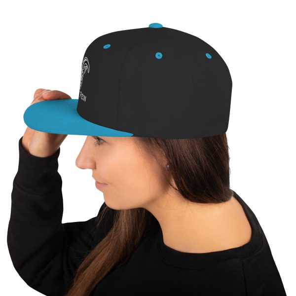 Goat Pen Classic Capricorn Goat Head Logo Snapback Flat Brimmed Cap | Embroidered | Many colors to choose from. - Image 19