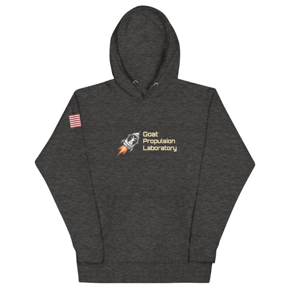Goat Propulsion Laboratory Logo Hoodie with American Flag on Right Sleeve - Image 7