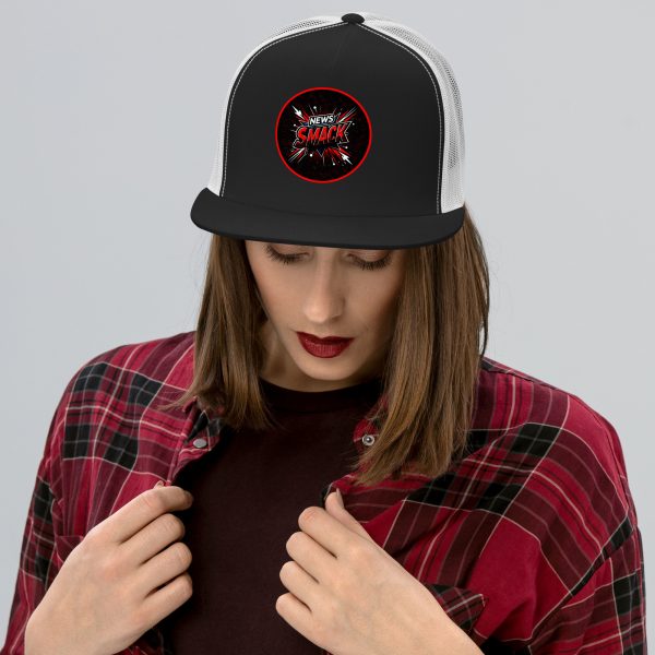 News Smack Logo Trucker Cap | DTG Printed - Image 3