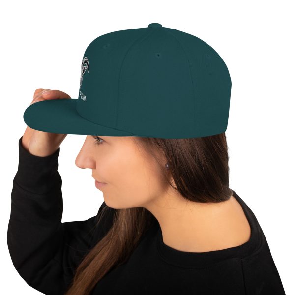 Goat Pen Classic Capricorn Goat Head Logo Snapback Flat Brimmed Cap | Embroidered | Many colors to choose from. - Image 43