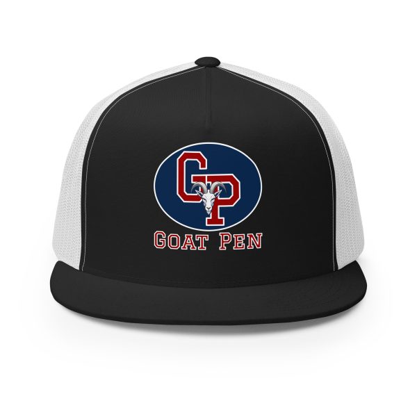 Goat Pen Classic Logo with Goat Head Trucker Cap | DTG Printed