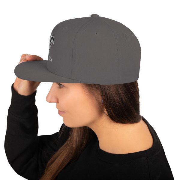 Goat Pen Classic Capricorn Goat Head Logo Snapback Flat Brimmed Cap | Embroidered | Many colors to choose from. - Image 55