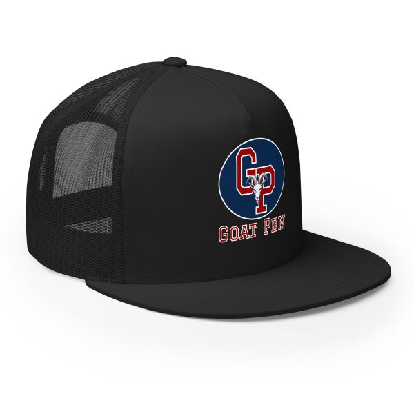 Goat Pen Classic Logo with Goat Head Trucker Cap | DTG Printed - Image 12