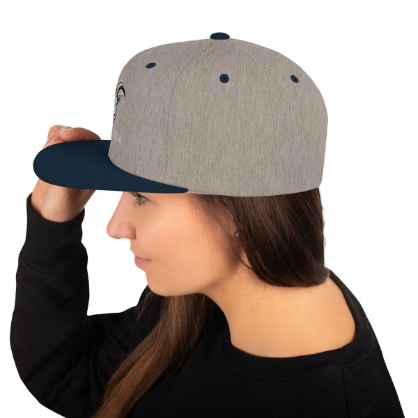 Goat Pen Classic Capricorn Goat Head Logo Snapback Flat Brimmed Cap | Embroidered | Many colors to choose from. - Image 67