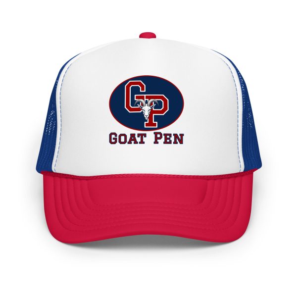 Goat Pen Classic Logo with Capricorn Goat Head Trucker Cap | DTG Printed