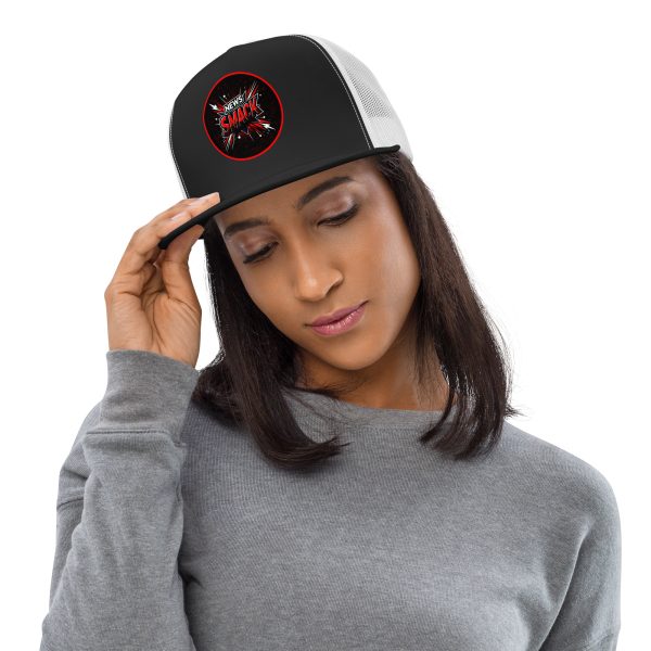 News Smack Logo Trucker Cap | DTG Printed - Image 4