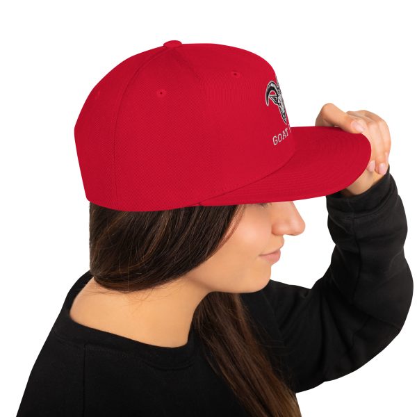 Goat Pen Classic Capricorn Goat Head Logo Snapback Flat Brimmed Cap | Embroidered | Many colors to choose from. - Image 48