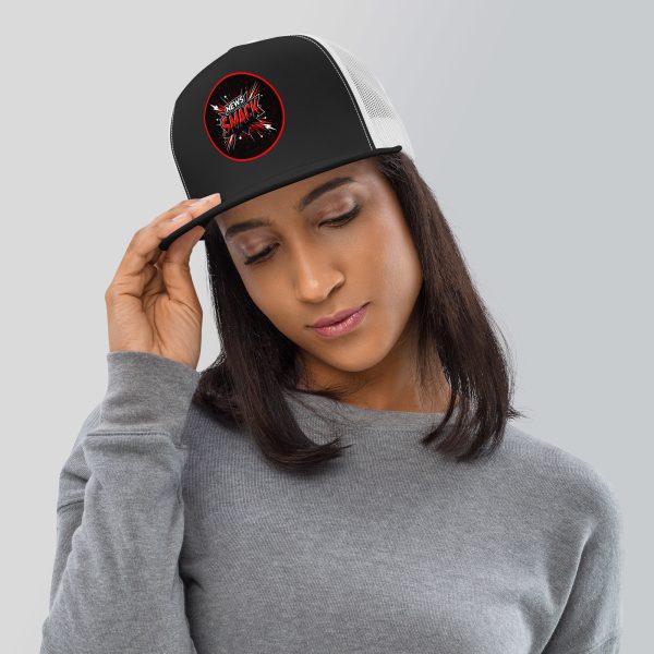 News Smack Logo Trucker Cap | DTG Printed - Image 2