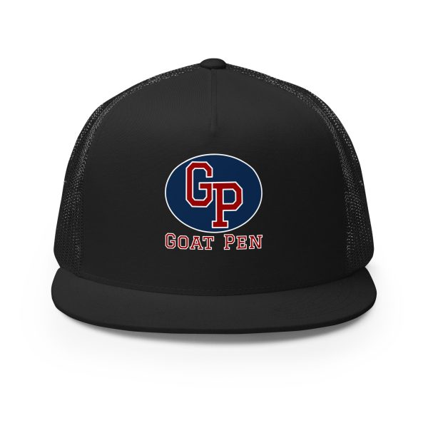 Goat Pen Classic Logo with No Goat Head Trucker Cap | DTG Printed - Image 7