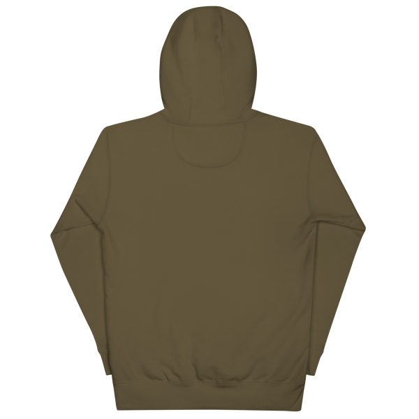 Goat Pen Podcast Logo Hoodie with American Flag on Right Sleeve - Image 16