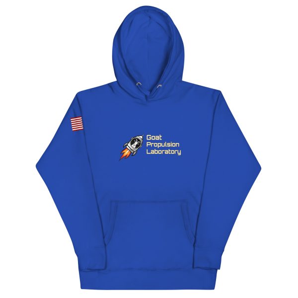 Goat Propulsion Laboratory Logo Hoodie with American Flag on Right Sleeve - Image 11