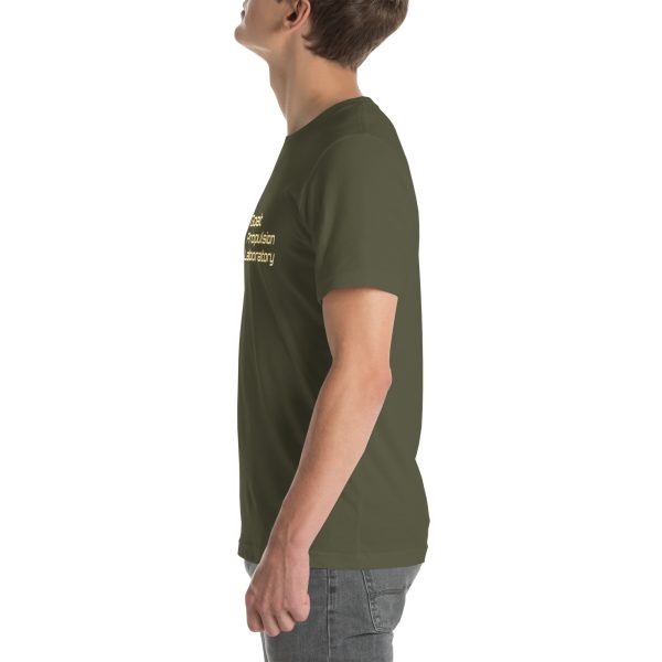 Goat Propulsion Laboratory Logo T-Shirt with American Flag on Right Sleeve - Image 51