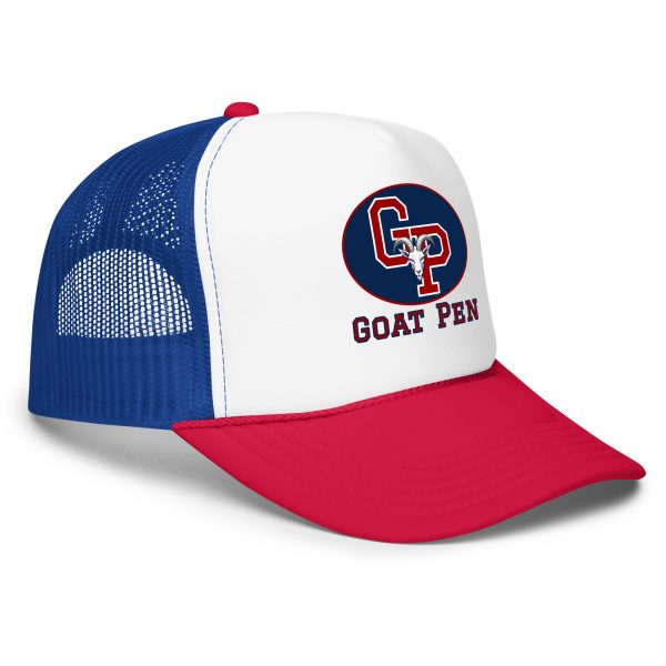 Goat Pen Classic Logo with Capricorn Goat Head Trucker Cap | DTG Printed - Image 3