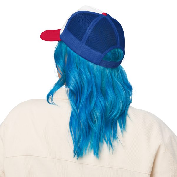 Goat Pen Classic Logo with No Capricorn Goat Head Trucker Cap | DTG Printed - Image 3
