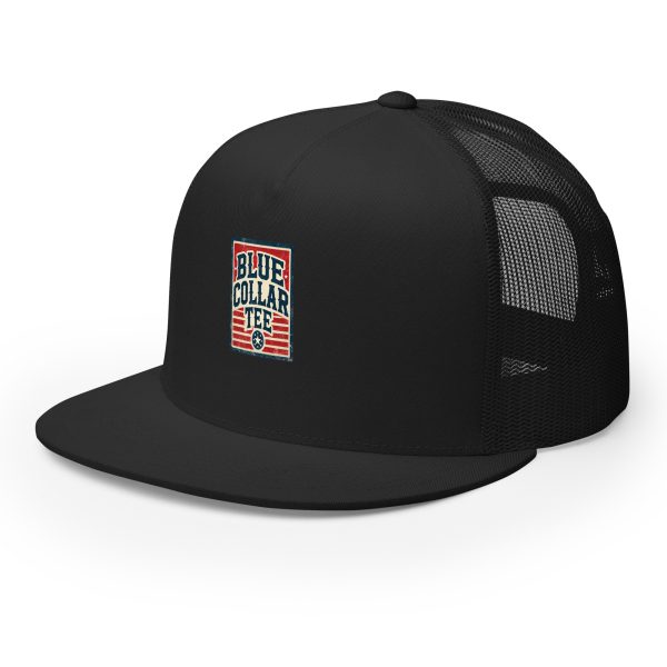 Blue Collar Tee Classic Logo Trucker Cap | DTG Printed - Image 10