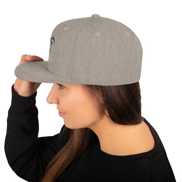 Goat Pen Classic Capricorn Goat Head Logo Snapback Flat Brimmed Cap | Embroidered | Many colors to choose from. - Image 75