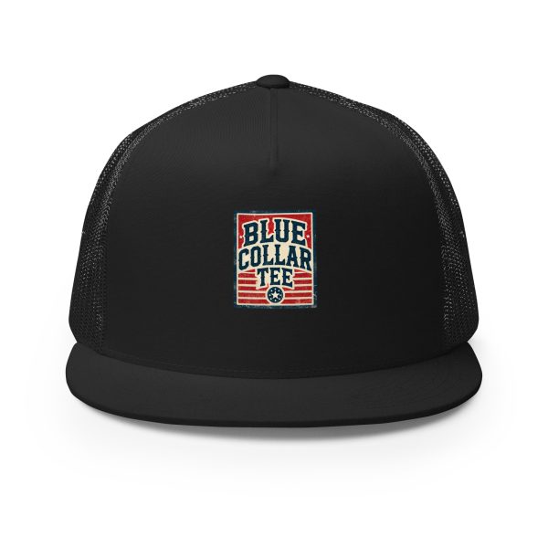 Blue Collar Tee Classic Logo Trucker Cap | DTG Printed - Image 7