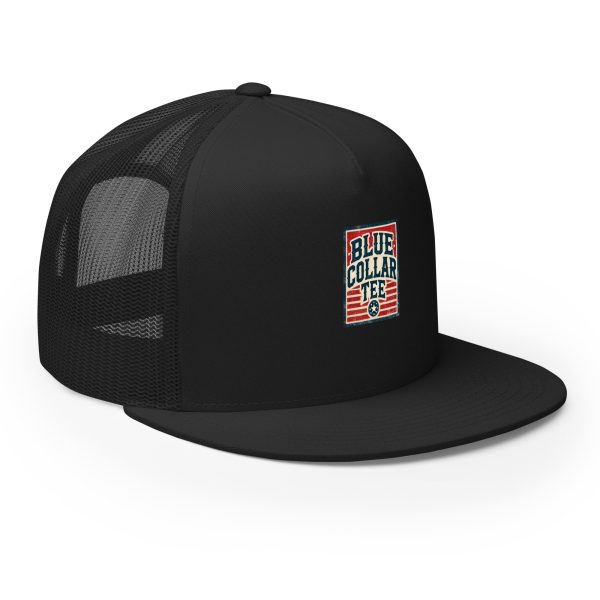 Blue Collar Tee Classic Logo Trucker Cap | DTG Printed - Image 12