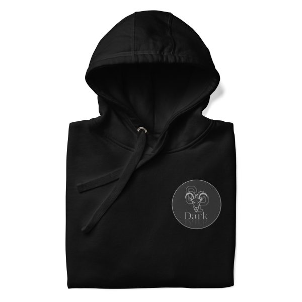 Goat Pen Dark Shadow Community Hoodie | DTG Printed | American Flag on Right Sleeve