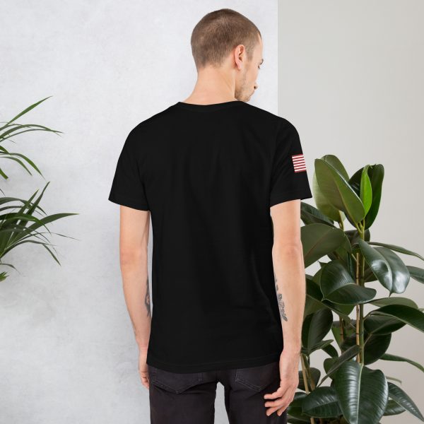 Goat Pen Dark Shadow Community Tee | DTG Printed | American Flag on Right Sleeve - Image 6