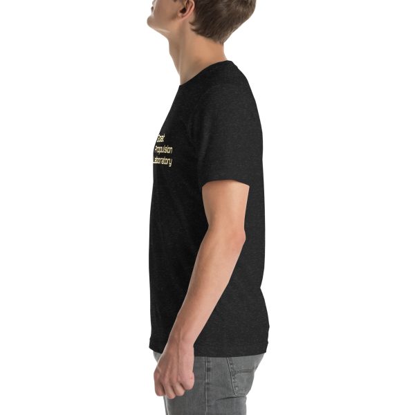 Goat Propulsion Laboratory Logo T-Shirt with American Flag on Right Sleeve - Image 3