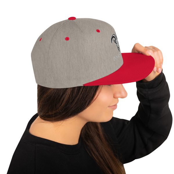 Goat Pen Classic Capricorn Goat Head Logo Snapback Flat Brimmed Cap | Embroidered | Many colors to choose from. - Image 72