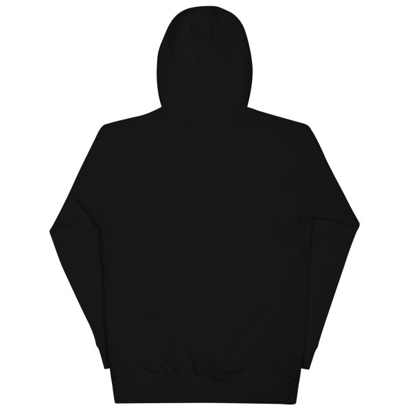 Goat Pen Podcast Logo Hoodie with American Flag on Right Sleeve - Image 2