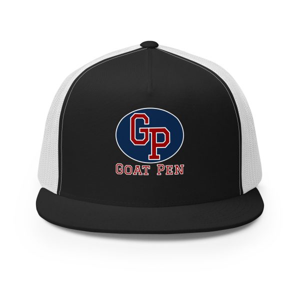 Goat Pen Classic Logo with No Goat Head Trucker Cap | DTG Printed