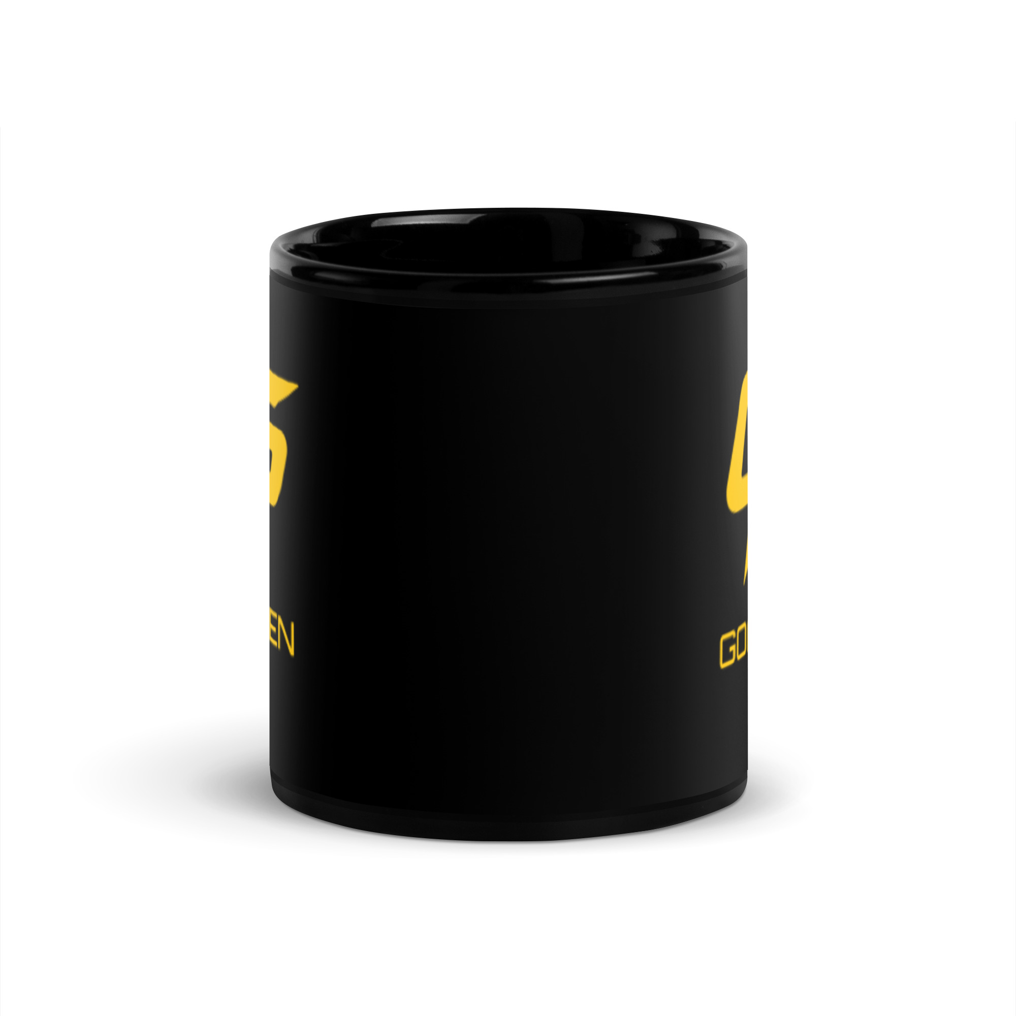 Goat Pen GP Logo Black Glossy Mug - Image 5